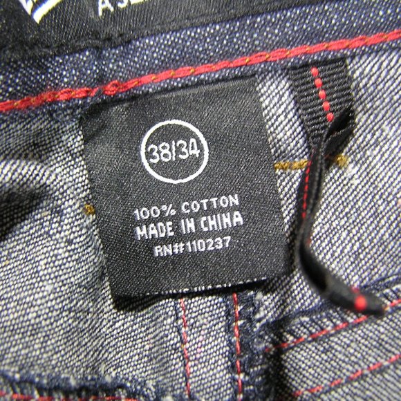 ENYCE JEANS 38X34 RIGID DENIM STRAIGHT FIT - Picture 7 of 12